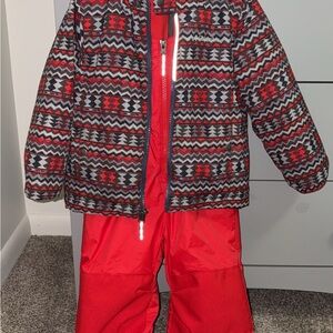 Columbia snowbibs and jacket set